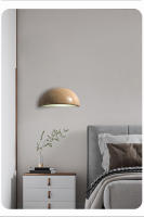 Lámpara De Pared Semi-Circular De Piedra Artística En Color Amarillo Travertino Con Luz LED Ahorradora De Energía Para Decoración De Dormitorio Y Pasillo - details 2