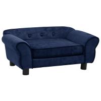 vidaXL Sofá para Perro Felpa 72x45x30 cm Cama Mascotas Almacenamiento Color Marrón,  Azul,  Burdeos y mas - details 1