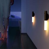 Lámpara de pared para interiores, de madera, con luces LED de noche, alimentada por batería, portátil - details 3