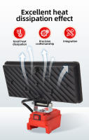 Luz De Trabajo LED Para Batería Milwaukee M18 18V Luz Amplia Con Dos Puertos USB Para Emergencias Y Almacenamiento De Baterías - details 11