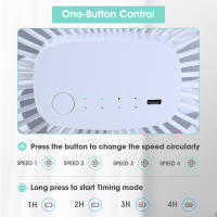 Ventilador De Escritorio Recargable USB Con Clip 360° Rotativo 2 En 1 Vertical Y Clip Mini Ventilador De Escritorio USB Poderado - details 2