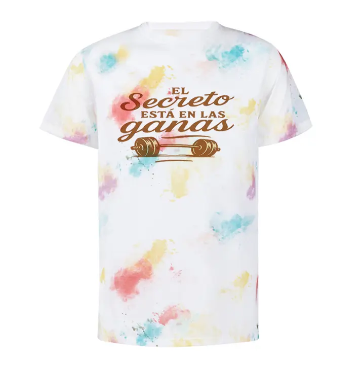MERCHANDMANIA CAMISETA marcas colores frase motivadora el secreto está en las ganas tshirt - 1