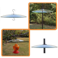 Comedero para pájaros, deflector transparente de plástico, protector meteorológico, cubierta transparente para prevenir la lluvia y la nieve - details 1