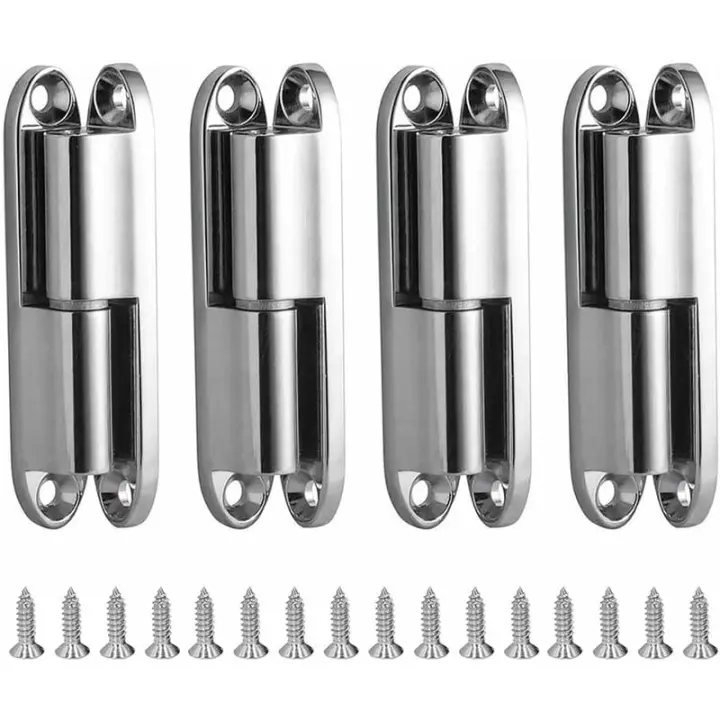 Bisagra de puerta de armario, 4 bisagras de puerta con tornillos 231-1 Bisagra de puerta extraíble de acero inoxidable, bisagras de puerta para - 1