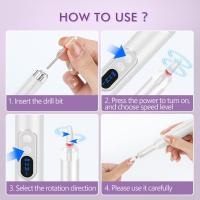 Las Lima de uñas eléctricas y los taladros de uñas profesionales sin cuerda son adecuados para uñas acrílicas, salones de uñas de gel, perforadoras de uñas domésticas, taladros de uñas profesionales blancos. - details 3