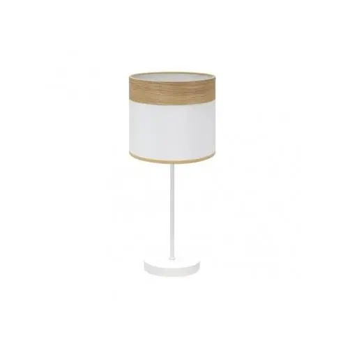 FABRILAMP Lámpara de Mesa Sobremesa Cloe 1xe14 Blanco/blanca-madera Clara 42x18x18 Cm - 1