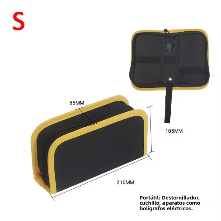 Bolsa De Herramientas Multifuncional De Lona Oxford Organizador De Tornillos Y Clavos Estuche Para Hierro De Soldadura Portátil Para Viajes - 1