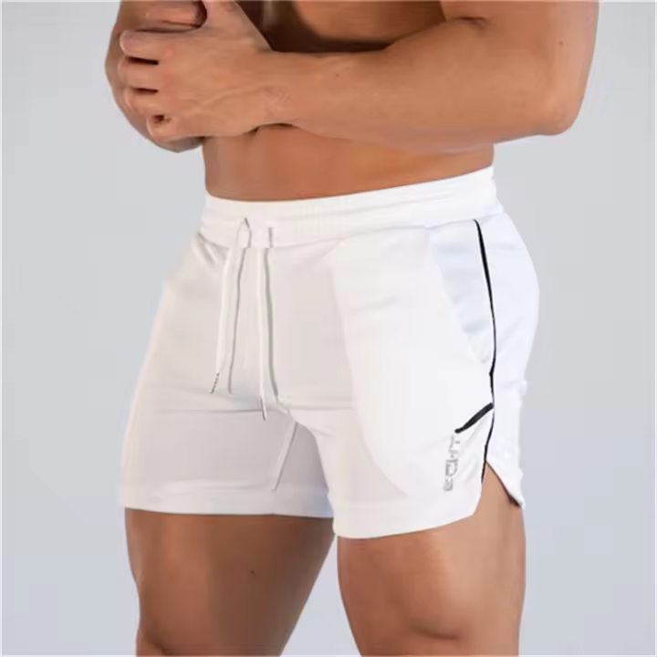 Nuevos Shorts De Fitness Para Hombre Verano Gimnasio Ejercicio Mesh Transpirable Secado Rápido Pantalones De Playa Deportivos Talla Verdadera Material Poliéster - 1