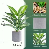 Pequeñas Plantas Artificiales En Maceta Para Decoración De Escritorio De Oficina Baño Hogar Estilo Bonsái Material Plástico - details 1