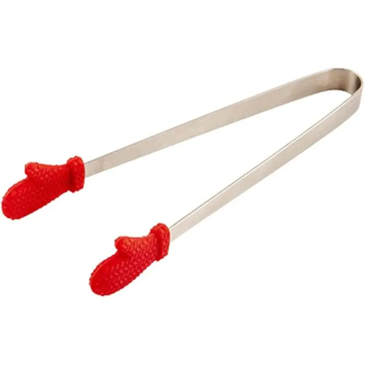 Food Tongs Silicone Mini Tongs Stable Snacks Tongs for Sweets Ice Cube Spices Sugar Chips - 1