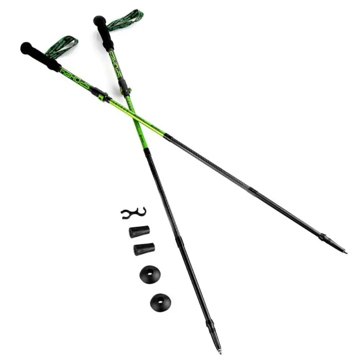 Spokey Bastones Sky Run Verde,Negro Unisex - 1