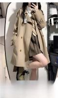 EVNISI Chaqueta De Trench Elegante Para Mujer Doble Botón Slim Con Cinturón Estilo Oficina Elegante Viento Otoño Invierno Calle 2024 - details 3