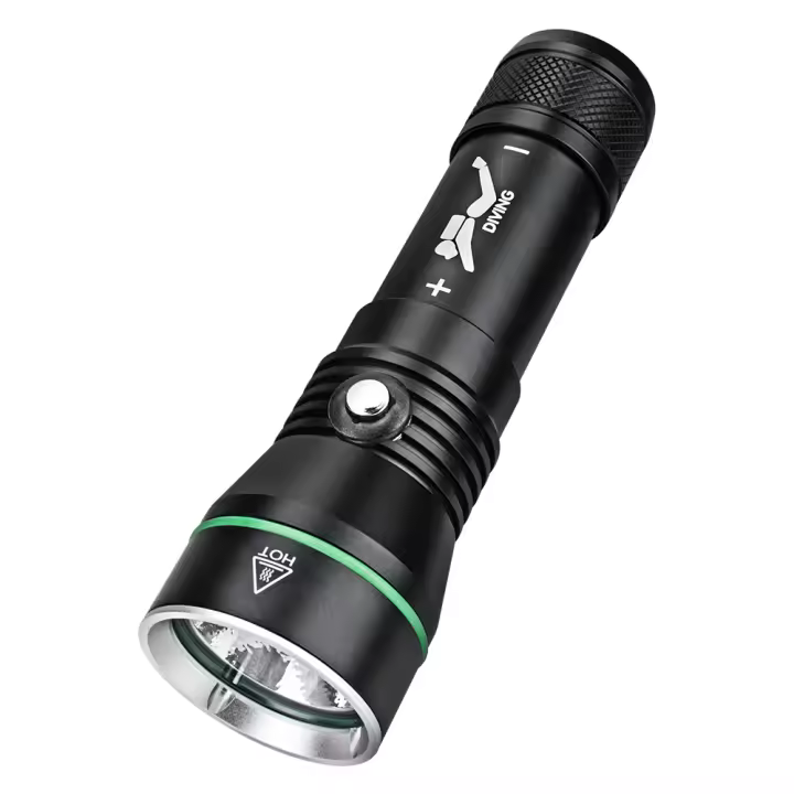 BORUiT Linterna De Buceo LED 2000LM P50 IPX8 Impermeable 100M Luz Súper Brillante Para Pesca Submarina Y Diversión Submarina - 1