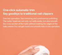 Tijeras Eléctricas Automáticas Seemagic Para Uñas Con Luz Cortador De Uñas Manicura Para Bebés Y Adultos Herramientas Corporales - details 4
