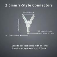 5Pcs Conector De Tipe Y 3 Caminos Para Tubo Barbed Fitting De Plástico PP Para Agua Y Aire Splitter De Flujo No Tóxico Sin Olor Para Bomba De Acuario - details 1