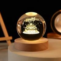 Lámpara De Noche De Cristal 3D De 6cm Planetario Solar Sistematizador Grabado Por Láser Decoración Para Escritorio Regalo De Cumpleaños Astronomía - details 19