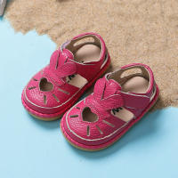 Sandalias De Verano Para Bebés Niñas Cuero Genuino Anticolisión Zapatos Infantiles Princesa Para Niños Playa Transpirables Talla True Fit Con Cierre De Correa - details 17