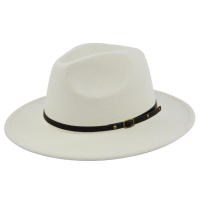Sombrero De Vaquero Para Hombre Estilo Vintage Color Sólido Broche Ancho Moda Viaje Fiestas De Iglesia Sombrero De Paja Jazz - details 0