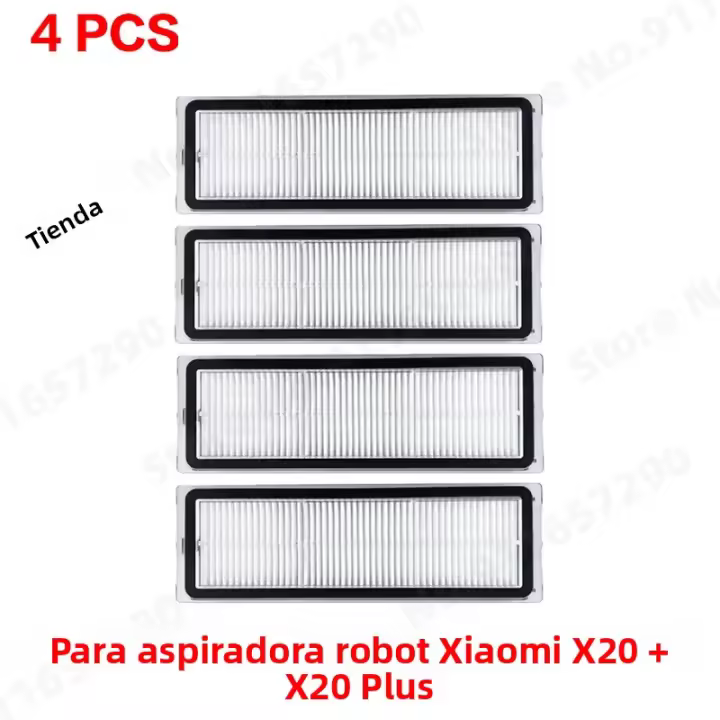 Cepillo Principal Y Lado Para Xiaomi Robot Vacuum X20+ Filtro Hepa Paño De Mopa Bolsa De Polvo Repuestos Y Accesorios - 1