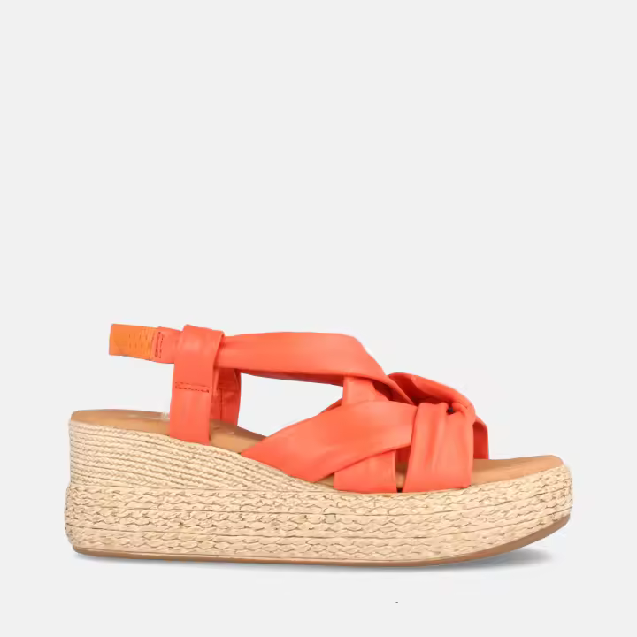 MARILA SHOES SANDALIA CON PLATAFORMA PARA MUJER EN PIEL CERALÍN CLARABELLA CORAL - 1