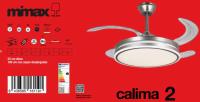MIMAX LIGHTING VENTILADOR DE TECHO CALIMA 1,2,3,4 PARA ELEGIR 109 CM / 55 CM aspas plegadas. COLOR PLATA.VENTILADOR MÁS VENDIDO EN ESPAÑA 2023/4. SUPER SILENCIOSO, MOTOR DC, ASPAS RETRACTILES, LUZ LED VARIABLE DE 2700K A 6500K (CALIDA, DÍA, FRÍA) - details 3