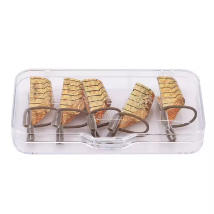 5pcs Soporte Reutilizable Para Uñas Con Forma De Uña De Aluminio Soporte Para Extensión De Uñas Acrílicas Herramientas De Manicura Equipamiento De Uñas - 1