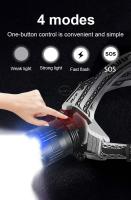 Linterna Frontal LED De Alta Potencia 900W 3000000LM Con Luz De Pesca Al Aire Libre Recargable Por USB Y Zoomable Para Camping Y Trabajo - details 4