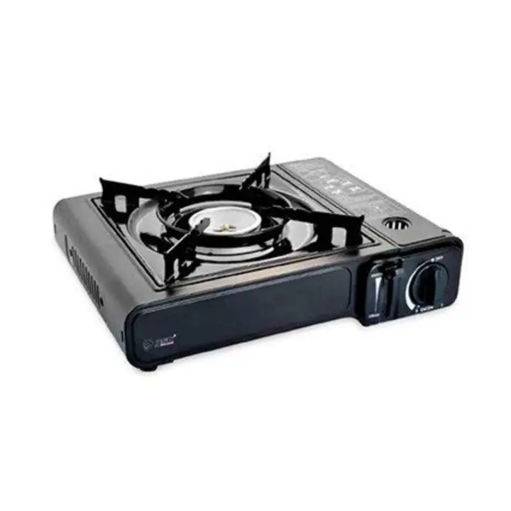HENING Hornillo Cocina Gas Portatil Con Maleta Para Camping Senderismo y Caravana | Estufa de Gas Ligera y Compacta - 1