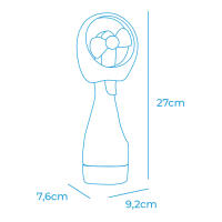 LILI HOME Ventilador Pulverizador de Agua Portátil ( 1PCS ) Colores: Se envía en colores aleatorios. es la solución perfecta para mantenerse fresco durante los días calurosos. Gracias a su diseño compacto y portátil, puedes llevarlo contigo a cualquier lu - details 4