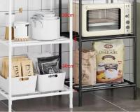 Estante De Cocina Multicuero Con Multiple Niveles Estante De Piso Para Microondas Estufa Organizador De Armario Estante De Isla De Cocina - details 5