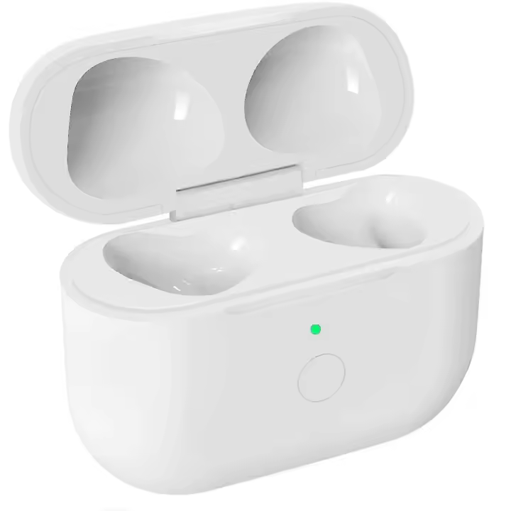 Estuche de carga inalámbrica compatible con AirPods de 3.ª generación Estuche de carga con carga rápida y botón de sincronización de emparejamiento Bluetooth - 1