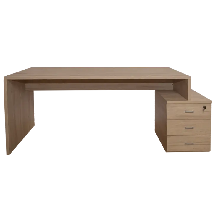 OFILIKE. Mesa Escritorio con Cajonera a la Derecha. Fabricado en Madera, Roble - 1