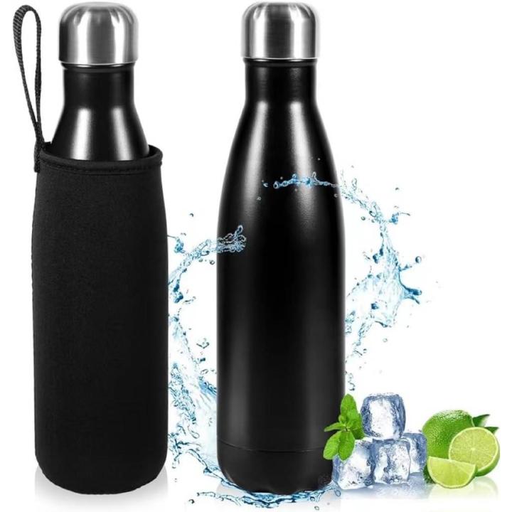 PORCHEDDU Gourde Isotherme 500ml,Bouteille Isotherme 500ml,Gourde Inox Réutilisable, Sans BPA,Maintien Chaud de 12 Hures & Du Froid Jusqu'à 24 Hures, Gourde Isotherme pour Sport,Voyage,Bureau