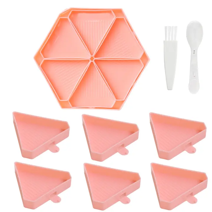 Kit De Paleta De Diamante 7 En 1 Con Almacenamiento Hexagonal De Gran Capacidad Y Pluma De Diamante Herramientas Para Pintura Y Bordado Artísticos - 1