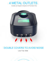 SOBO Bomba De Oxígeno Para Acuario De Alta Potencia 3.5W 8W Ajustable Para Tanque De Peces Compressor De Aire Con Flujo De Aire Regulable Para Acuario - details 4