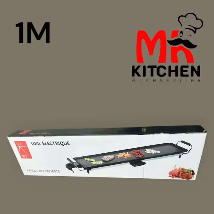 Parrilla eléctrica coreana para barbacoa de interior, tipo teppanyaki, plancha para barbacoa,para estufa de 2000 W. - 1