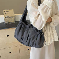 Bolso De Hombro Para Mujer Con Capacidad Grande Bolsa De Brazo Con Manija Superior Padded Underarm Bag Estilo Nublado Pleated Solid Color Con Multi-bolsillos Para Fiesta Vacaciones - details 5
