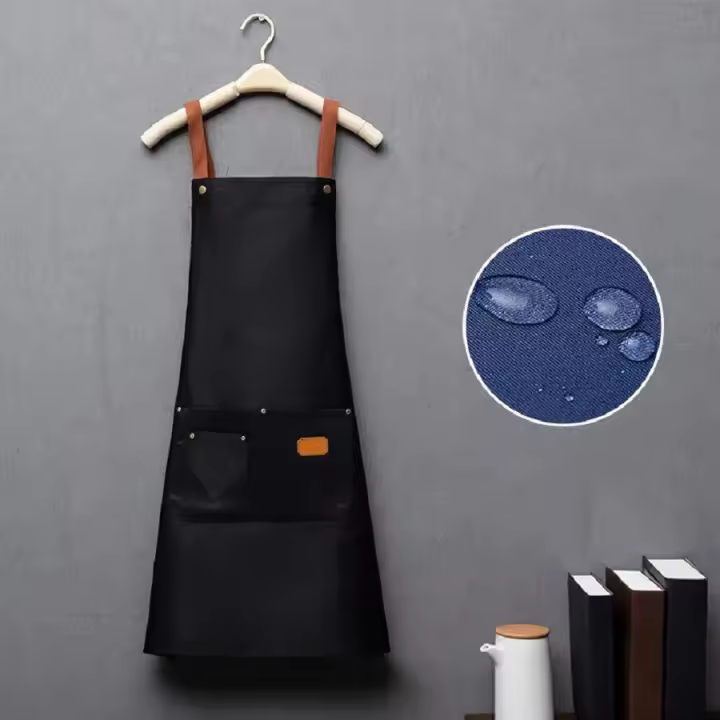 Aguasaloza Chaleco De Hombro Para Hombres Y Mujeres Apron De Cocina Para Salon De Belleza Barbacoa Limpieza Delantal De Algodón Sin Mangas Estilo Sencillo - 1