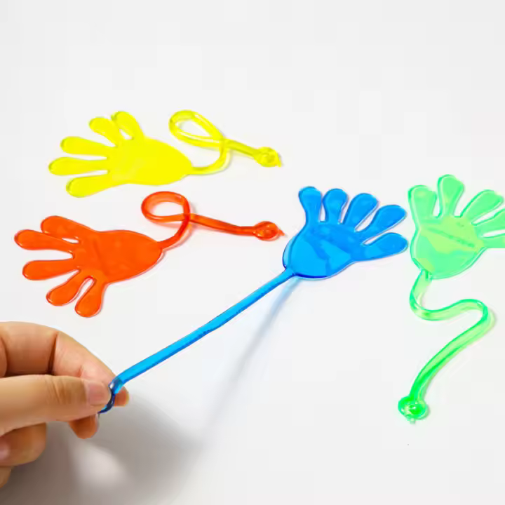 Juguete Divertido Para Niños Manos Adhesivas Elásticas Juguetes De Palmas Squishy Para Fiestas Regalos Novedades Pack De 5-50 Piezas - 1