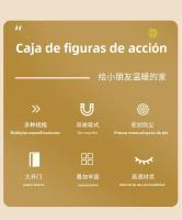 Caja De Exhibición De Acrílico Transparente Plegable Para Figuras Y Muñecas De Caja Sorpresa Organizador De Figuras De Acción Estilo Coreano - details 1