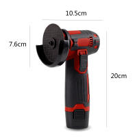Mini amoladora angular de 12 V con batería de litio recargable, pulidora inalámbrica, corte de diamante con accesorios y 2 baterías - details 0
