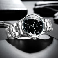 Reloj De Pulsera Métrico Para Hombres Winner Clásico Retro Con Calendario Manos Azules Y Correa De Cuero Acero Inoxidable Automático - details 13