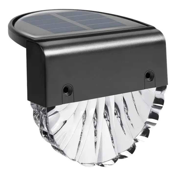 Luces solares impermeables para decoración de jardín, paquete de 4 luces solares LED para jardín para patio, jardín 2 modos-blanco cálido - 1