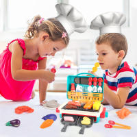 Juego De Barbacoa Para Niños Con Spray Luz Y Sonido Juguete De Cocina Pretendida Educativo Regalos De Navidad Para Niños De 3 a 12 Años - details 1
