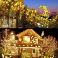 Luces De Cadena De Navidad Impermeables Con Control Remoto 500/2000 LED Para Decoración De Exterior Árbol Fiesta Matrimonio - details 3