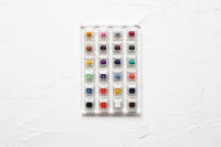 Prueba De Teclado Mecánico Con Base De Acrílico Y Teclas En Blanco Kailh Box Heavy pro En Colores Morado Naranja Amarillo Y Oro 24 Switches - details 4
