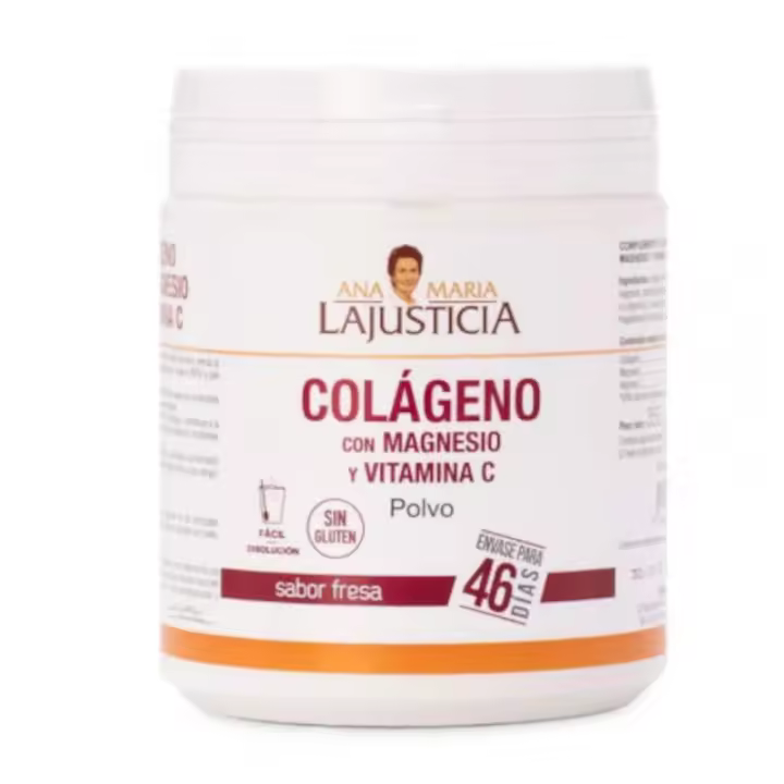 Colágeno con Magnesio + Vitamina C Sabor Fresa 350gr Ana Maria Lajusticia - 1