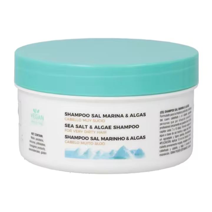 Voltage Shampoo Sal Marina & Algas 400 Gr. / Champú Profesional Detox Capilar / Limpieza Intensiva y Efecto Purificante / Con Sal Marina y Algas Remineralizantes / Para Cabello con Residuos. - 1