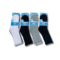 ComfyWear - Pack 12 Calcetines de Algodón Hombre Media Caña de Canalé Colores Lisos MarkBueno - Blanco, Negro, Surtido Color - Talla 35/40 y 40/46 - details 1