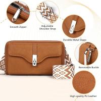 Bolso pequeño para teléfono móvil de piel sintética para mujer, minibolso cruzado con ranuras para tarjetas y correa de hombro ajustable. - details 2